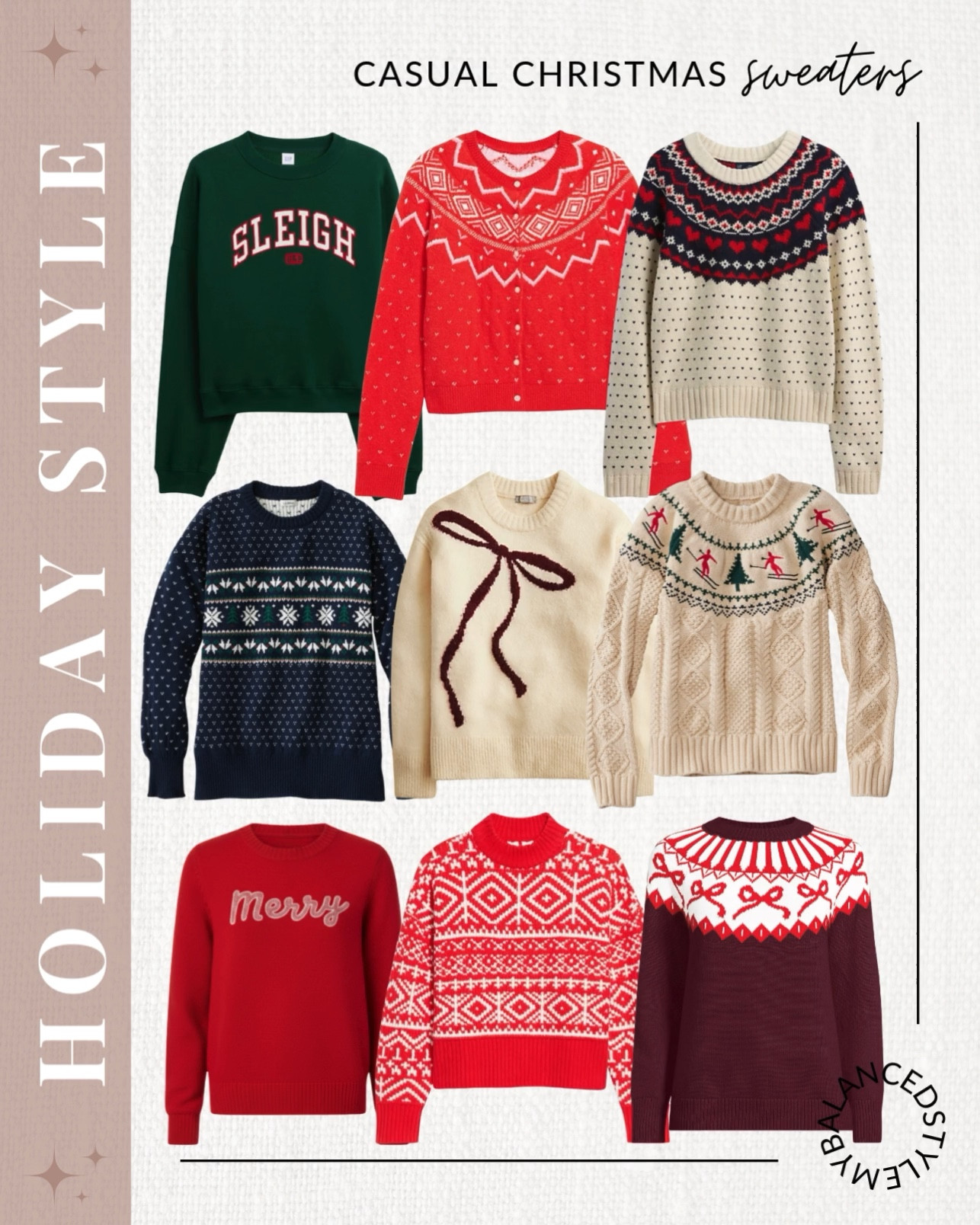 Holiday casual sweaters

Cozy sweaters
Festive tops
Relaxed denim
Comfy leggings
Plaid layers
Casual knits
Neutral boots
Holiday tees
Everyday cardigans
Warm scarves

#LTKCyberWeek #LTKHoliday #LTKGiftGuide