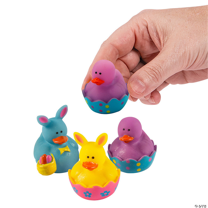 Mini Easter Rubber Ducks - 24 Pc. | Oriental Trading Company