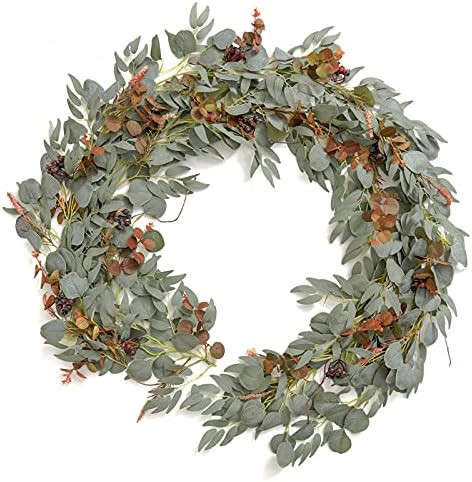 Ling's moment 6ft Artificial Eucalyptus Garland with Filler Flower for DIY Wedding Arch Chair Bac... | Amazon (US)