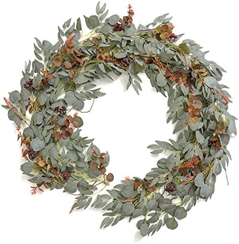 Ling's moment 6ft Artificial Eucalyptus Garland with Filler Flower for DIY Wedding Arch Chair Bac... | Amazon (US)