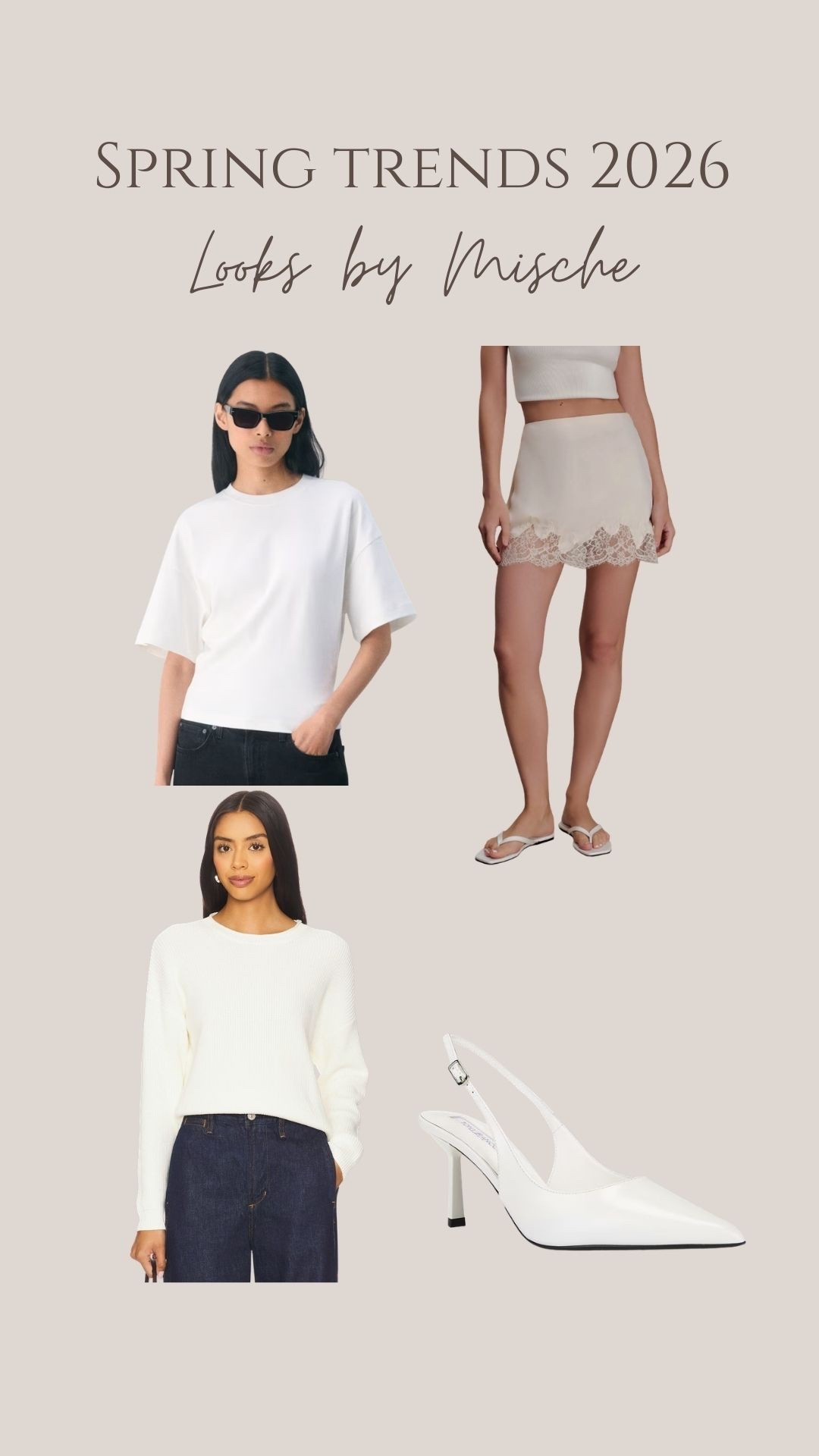 A lace mini skirt is the perfect staple piece for your closet! Pair with a cream sweater or oversized tshirt and heels for the perfect outfit to grab brunch or drinks with friends 🍸 dress down with sneakers or sandals

#LTKootd