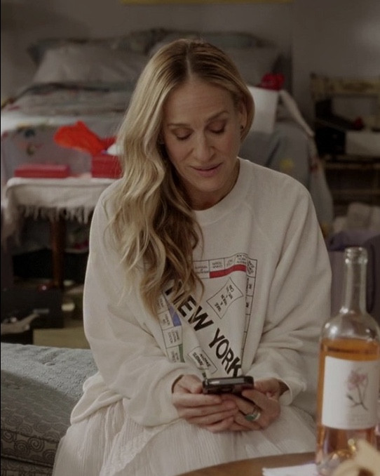 From Season 2 Episode 1 of “And Just Like That” I found the New York Monopoly sweatshirt that Carrie wears in this episode!

It makes the perfect holiday gift for the NYC lover in your life! I sized up one for a cozy oversized fit like Carrie had!

#LTKGiftGuide #LTKFindsUnder100