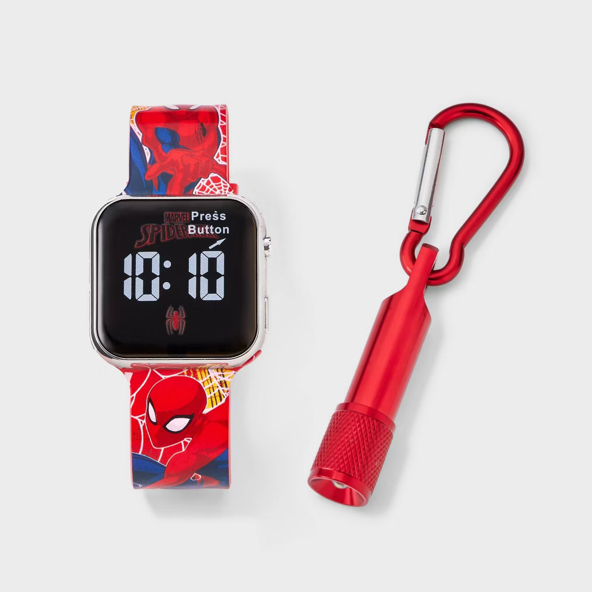 Boys' Spider-Man Watch Set with Flashlight - Red | Target
