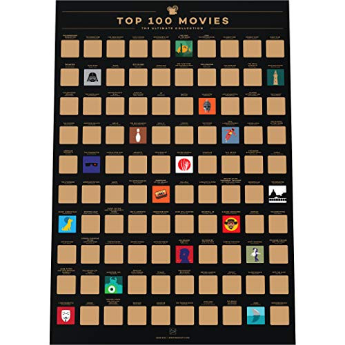 Enno Vatti 100 Movies Scratch Off Poster - Top Films of All Time Bucket List (16.5" x 23.4") | Amazon (US)