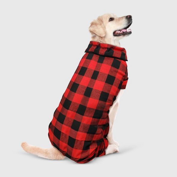 Holiday Buffalo Check Flannel Dog and Cat Family Pajamas - Red - Wondershop™ | Target