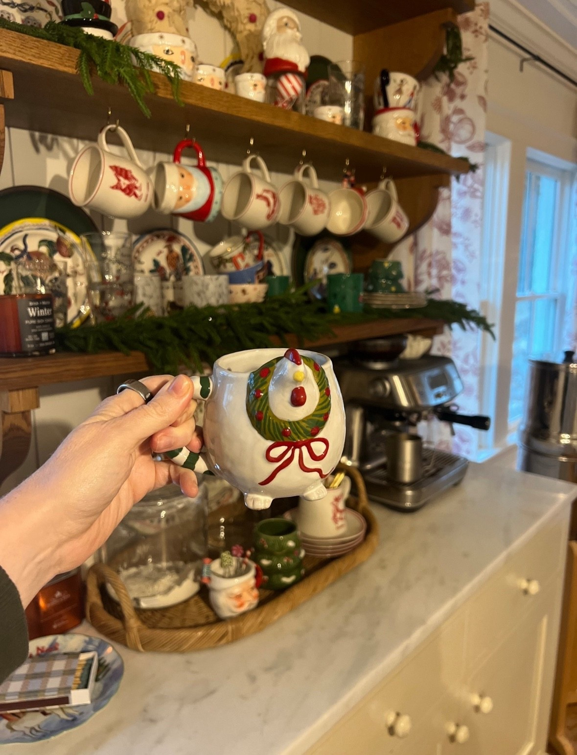 Chicken mug on sale! christmas mug at my christmas coffee bar 

#LTKHome #LTKHoliday #LTKGiftGuide #LTKOver40 #LTKdayinmylife