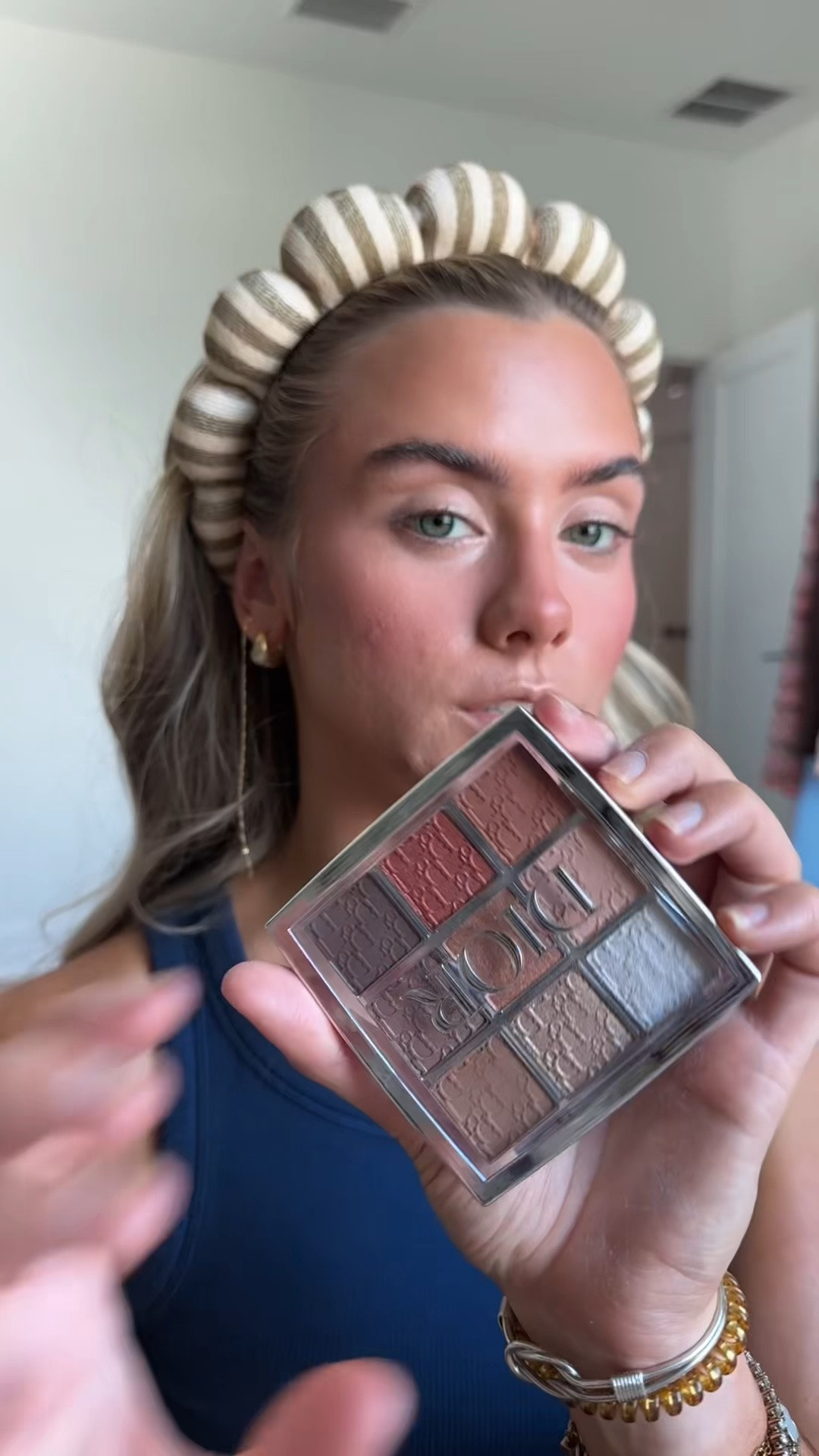 @diorbeauty shade 001 warm
Neutral . Designed by Peter Philips, Creative and Image Director for Dior Makeup, the Dior Backstage Eye Palette is the secret weapon used by Dior's professional makeup artists to achieve a natural or intense makeup look, while ensuring a long-wear finish.

Inspired by the backstage energy of Dior runway shows, the eye makeup palette combines 9 ultra-pigmented, easy-to-blend eyeshadows in matte, pearlescent, metallic, holographic and glittery finishes. Each shade range is the interpretation of a color theme, available in complementary shades to achieve a multitude of looks.

#LTKgrwm #LTKselfcare #LTKBeauty