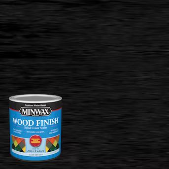 Minwax Wood Finish Water-Based True Black Mw274 Solid Interior Stain (1-Quart) | Lowe's