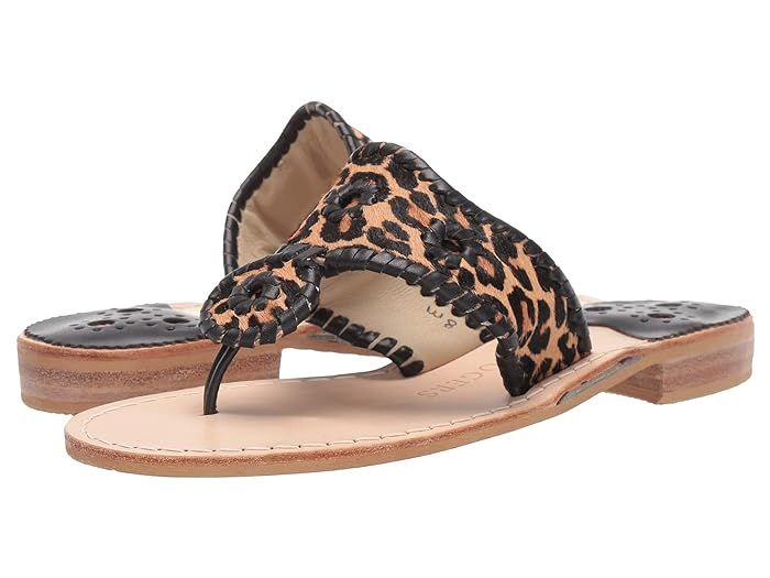 Jack Rogers Jacks Flat Sandal (Leopard Print) Women's Shoes | Zappos