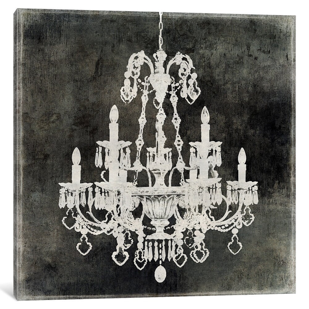 iCanvas 'Chandelier II' by Oliver Jeffries Canvas Print | Bed Bath & Beyond