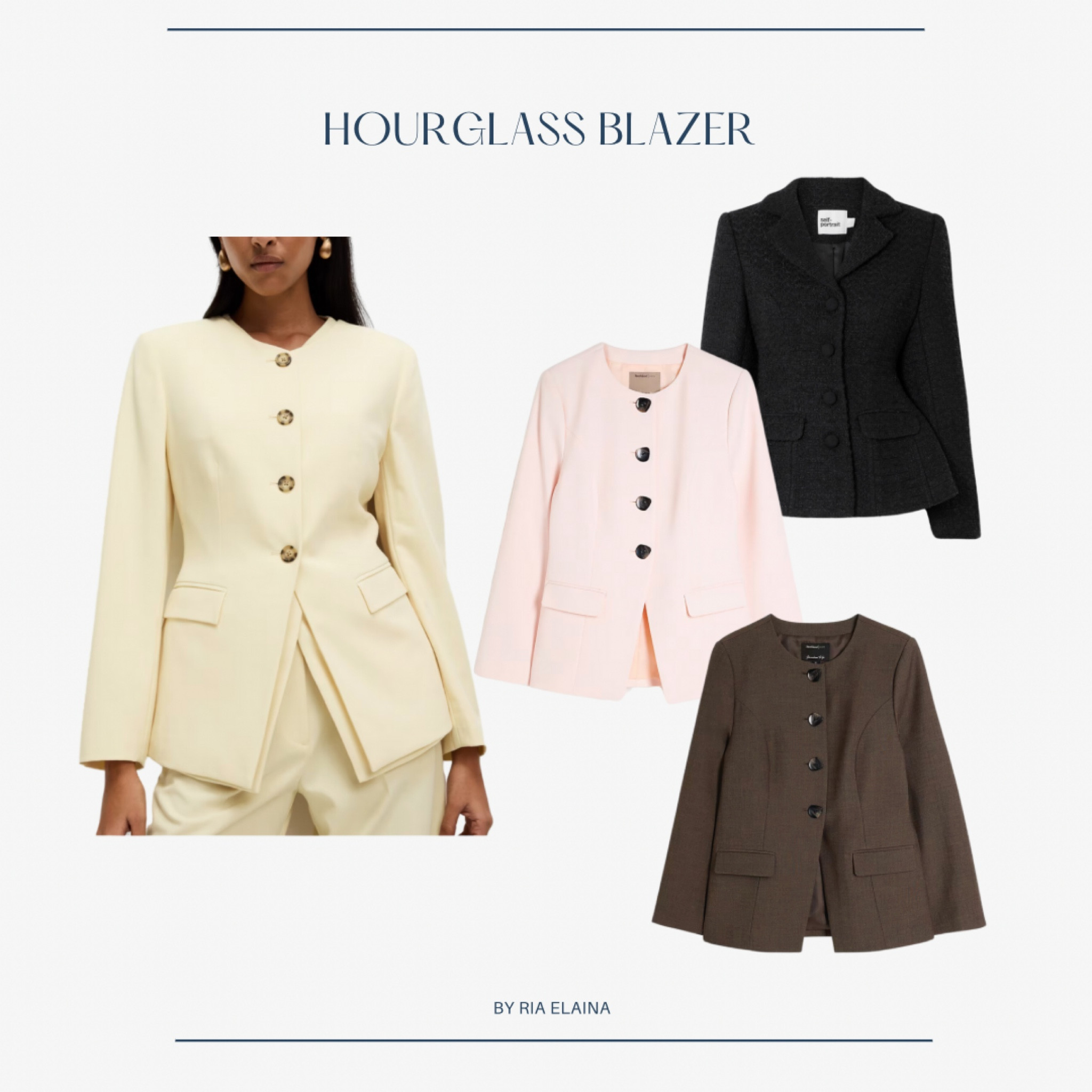 Four of the best Hourglass blazers to create that feminine silhouette.

#LTKeurope #LTKuk #LTKstyletip