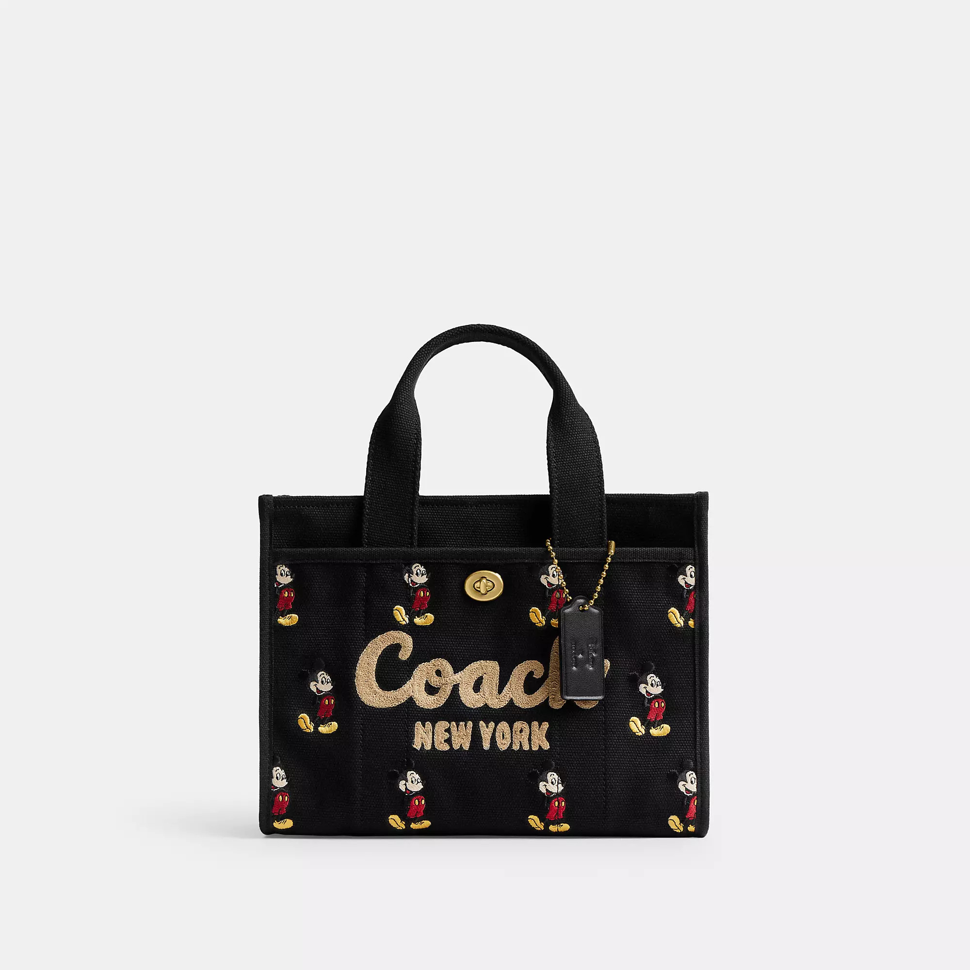 Disney X Coach Cargo Tote Bag 26 With Mickey Mouse In Regenerative Cotton Canvas | Coach (US)