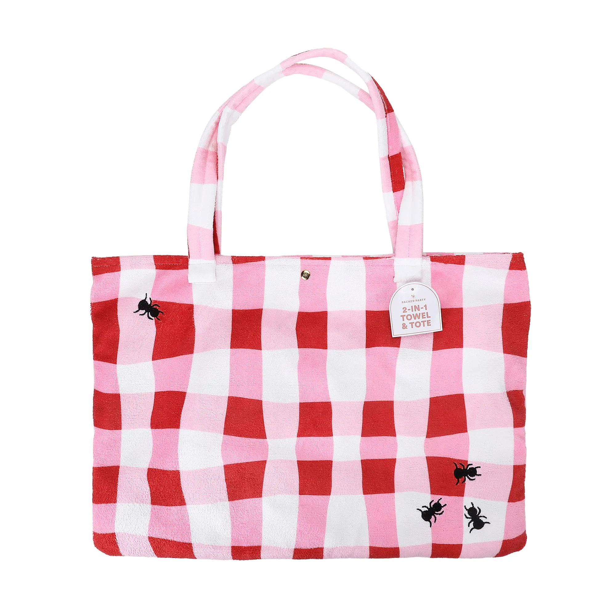Picnic Perfect Gingham 2-in-1 Towel Tote Bag | Packed Party