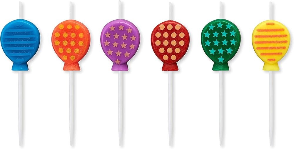 Papyrus Birthday Candles, Balloons (6-Count) | Amazon (US)