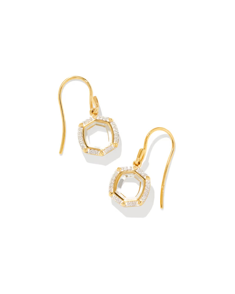 Davis Sterling Silver Luxe Drop Earrings in White Sapphire | Kendra Scott | Kendra Scott