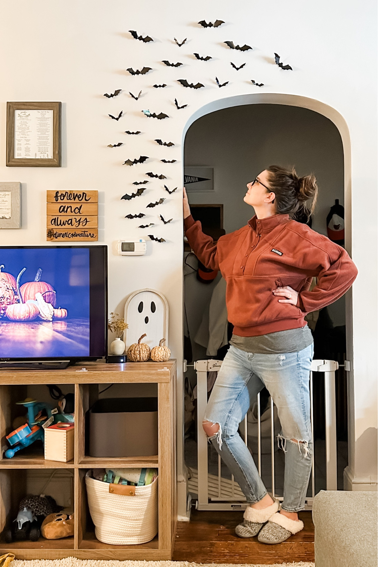 added a few more bats today and finished the only spooky thing that we add to our home 🦇 

#LTKSeasonal #LTKHoliday #LTKhome