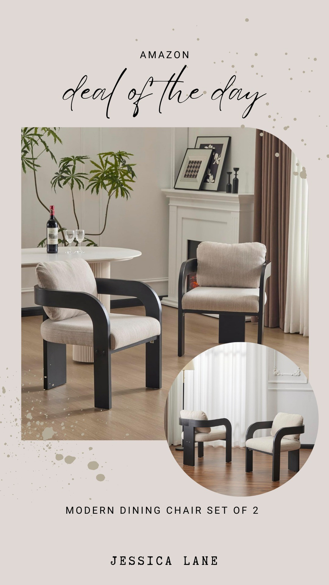 These modern dining chairs offer sleek lines and a comfortable design to instantly refresh your dining area. This set of two is an easy way to achieve a designer look with functional style.#diningroom #modernhome #amazonhome #interiorstyling #furniture

#LTKHome #LTKSaleAlert