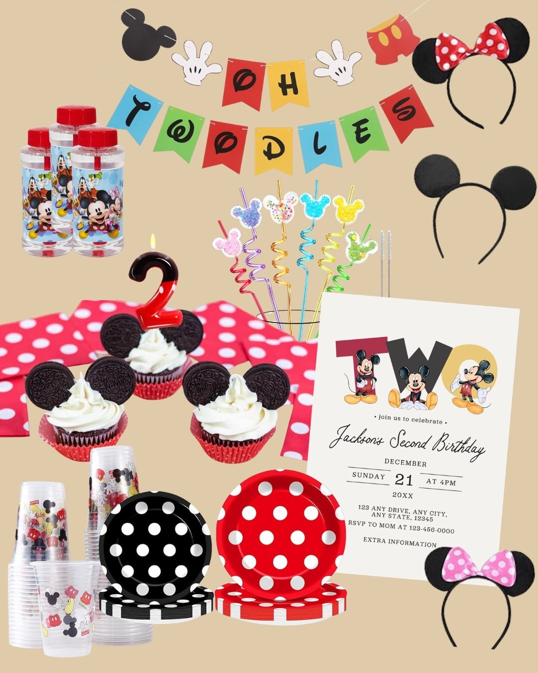 “oh two-dles” felt like the cutest way to celebrate turning TWO and I loved keeping everything a little more neutral with classic Mickey touches. Nothing too complicated, just sweet + fun + toddler approved

Everything I used is linked because these were the easiest party pieces to throw together 👏

#LTKmomlife #LTKKids