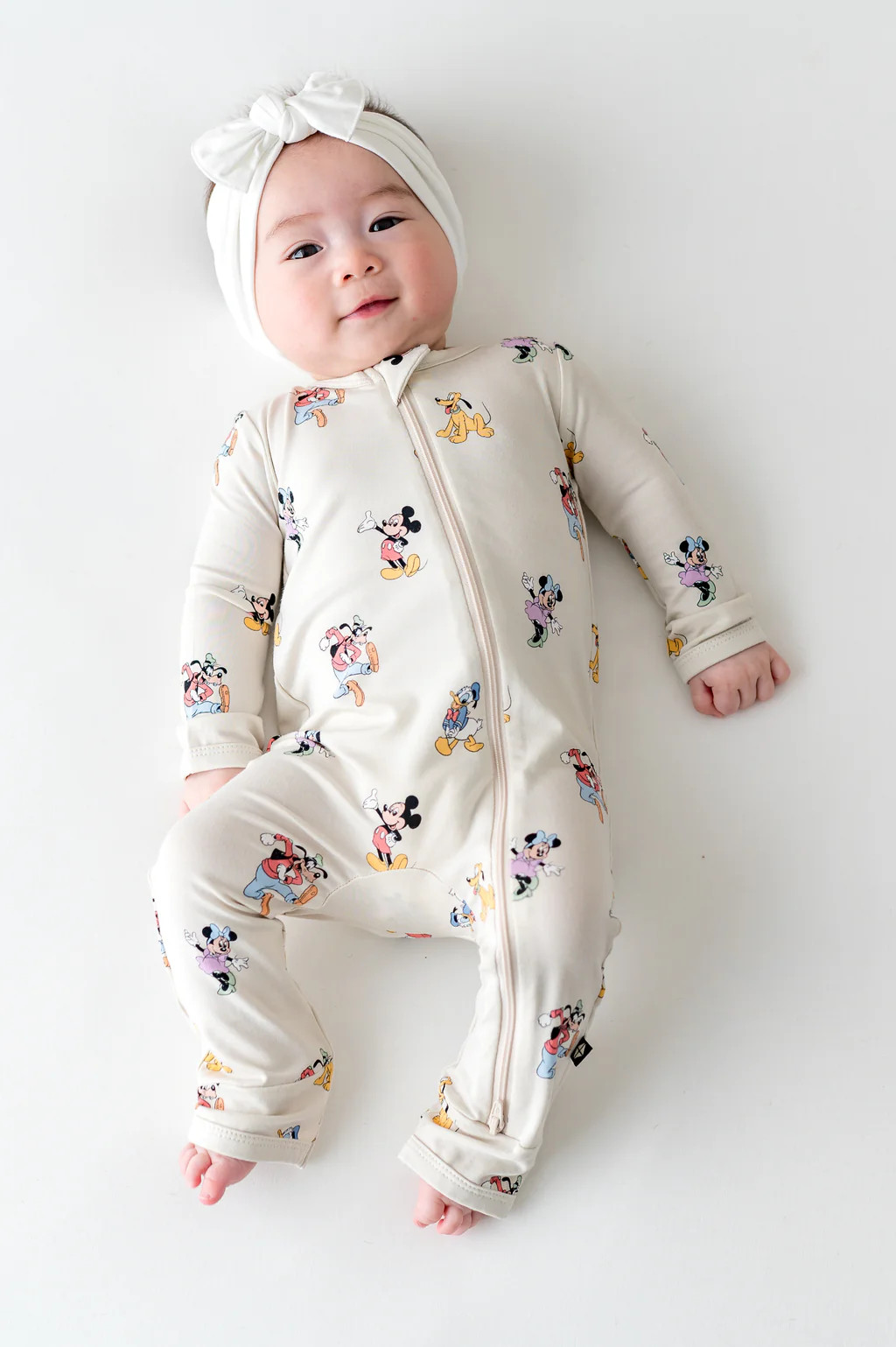 Zippered Romper in Mickey Mouse and Friends | Kyte Baby