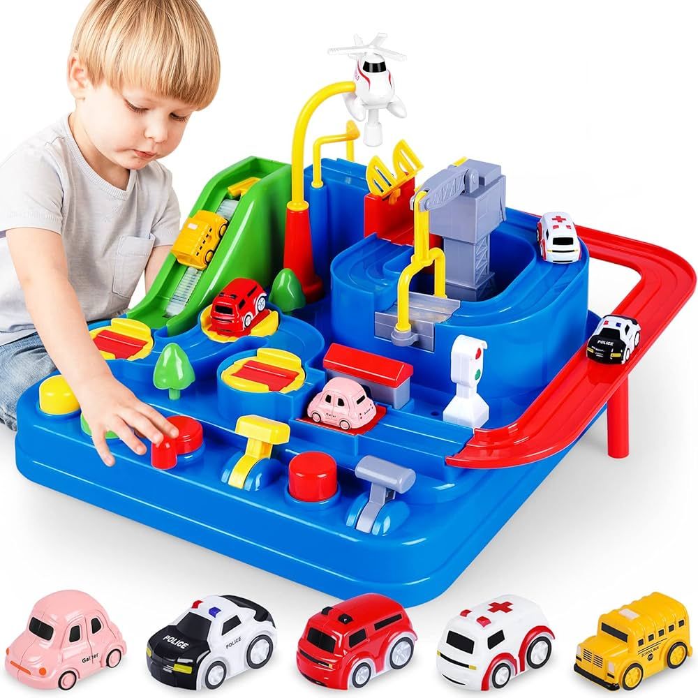 YEZI Car Adventure Toys, City Rescue Preschool Educational Toy Vehicle, Parent-Child Interactive ... | Amazon (US)