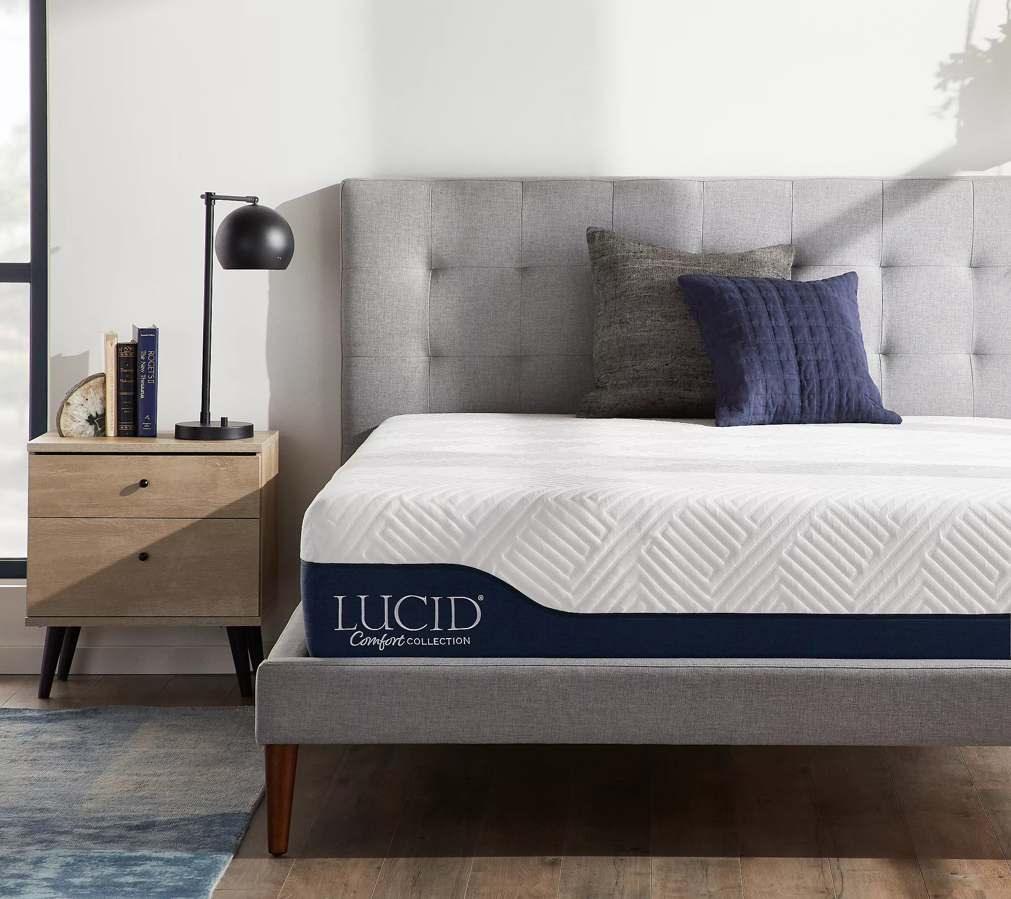 LUCID Comfort Collection 12" Gel Hybrid King Mattress - QVC.com | QVC