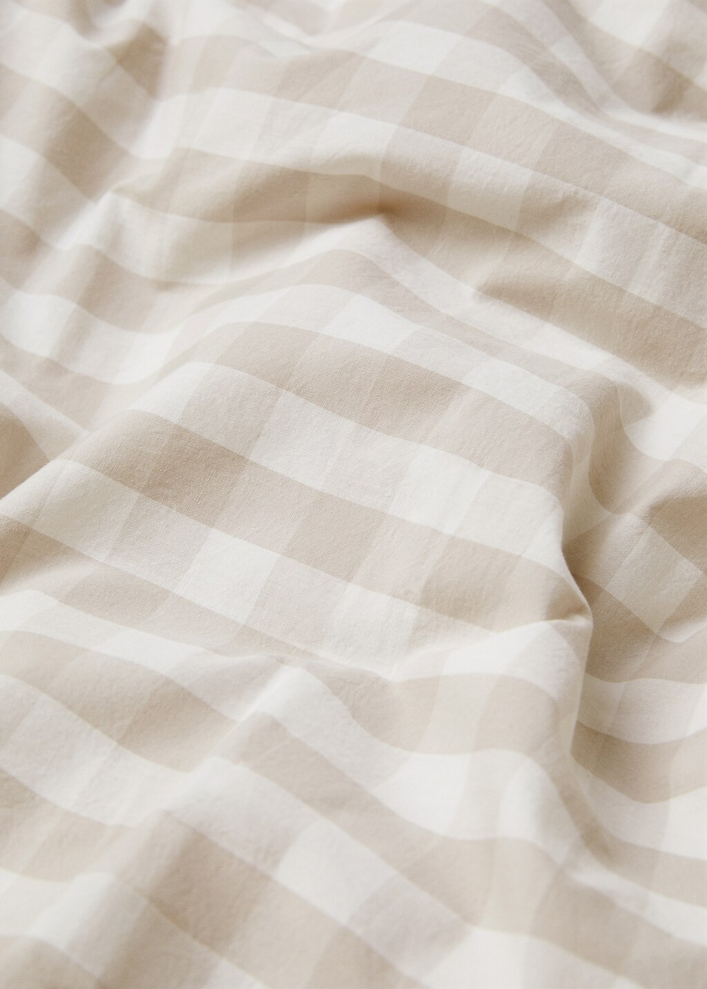 Check cotton duvet cover Superking bed | MANGO (UK)