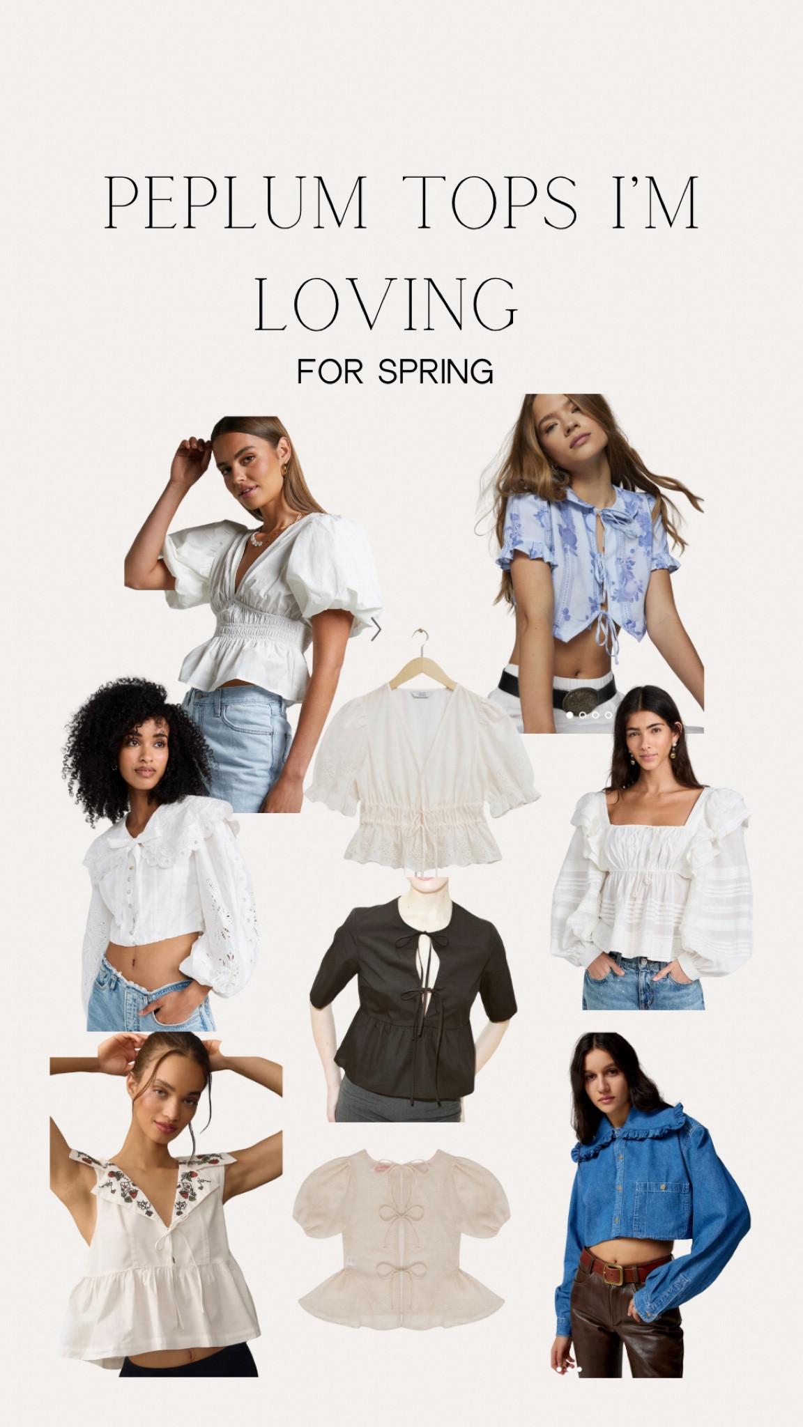 A very requested top! I’ve linked all of my favorite peplum and pilgrim blouses ✨

#pilgrimblouse #peplumtop #springtop #springfashion #casualtops

#LTKstyletip #LTKfindsunder100 #LTKfindsunder50