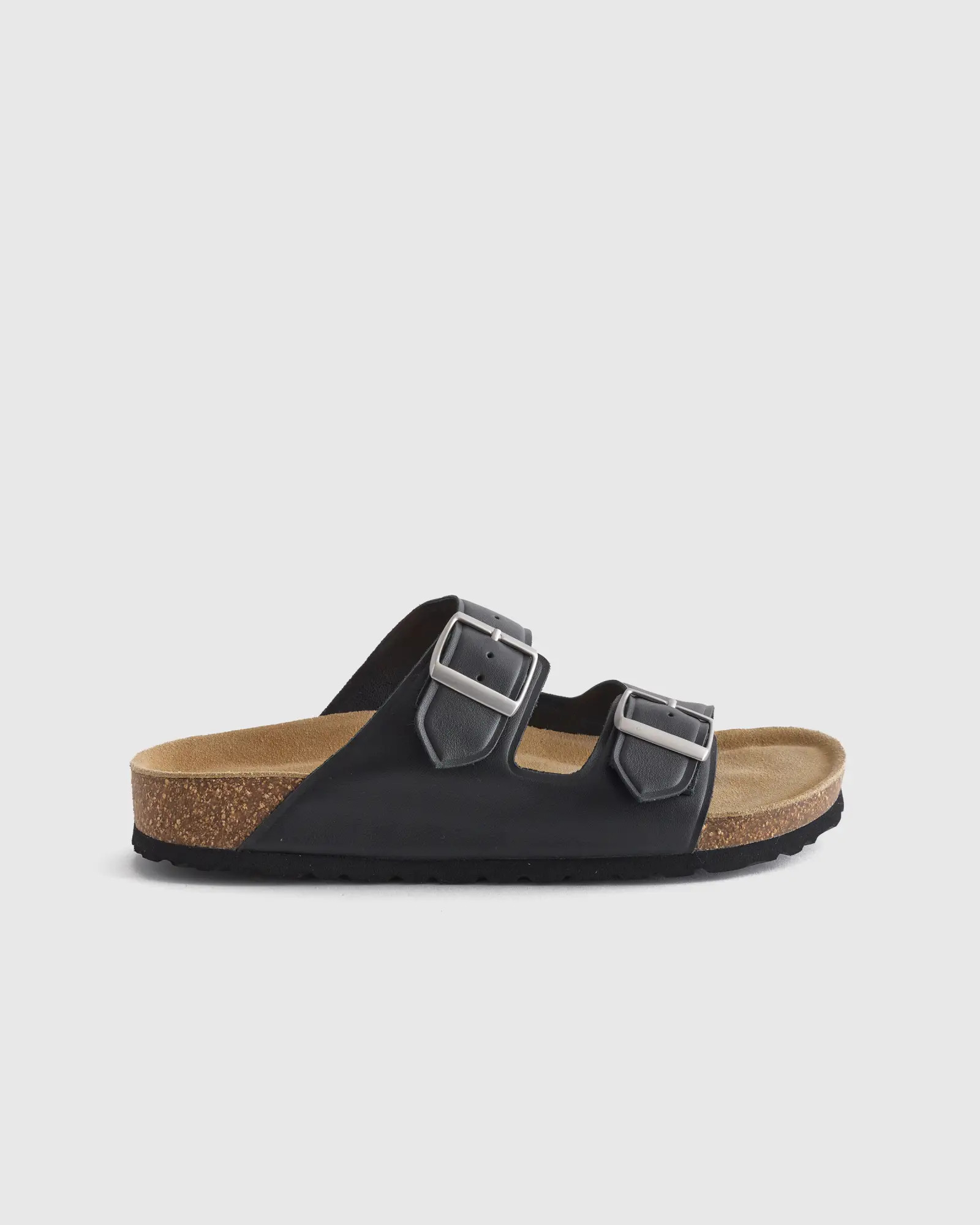 Nappa Leather Double Buckle Slide | Quince