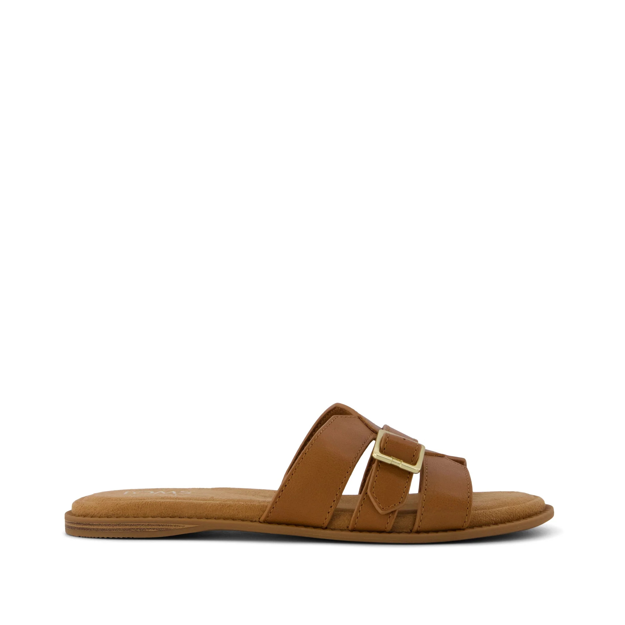 Womens Sol Slide Sandal Brown Sugar Leather | Toms EMEA