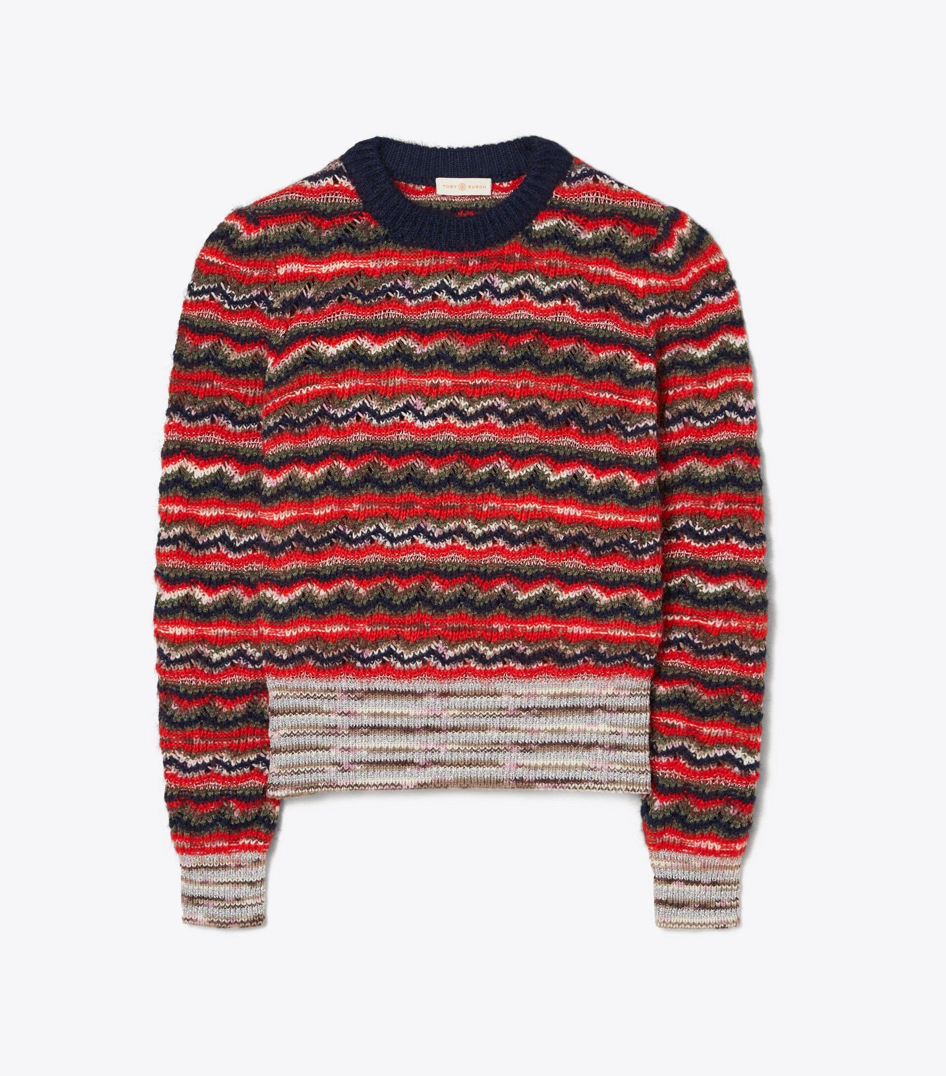 Lurex Stripe Sweater | Tory Burch (US)