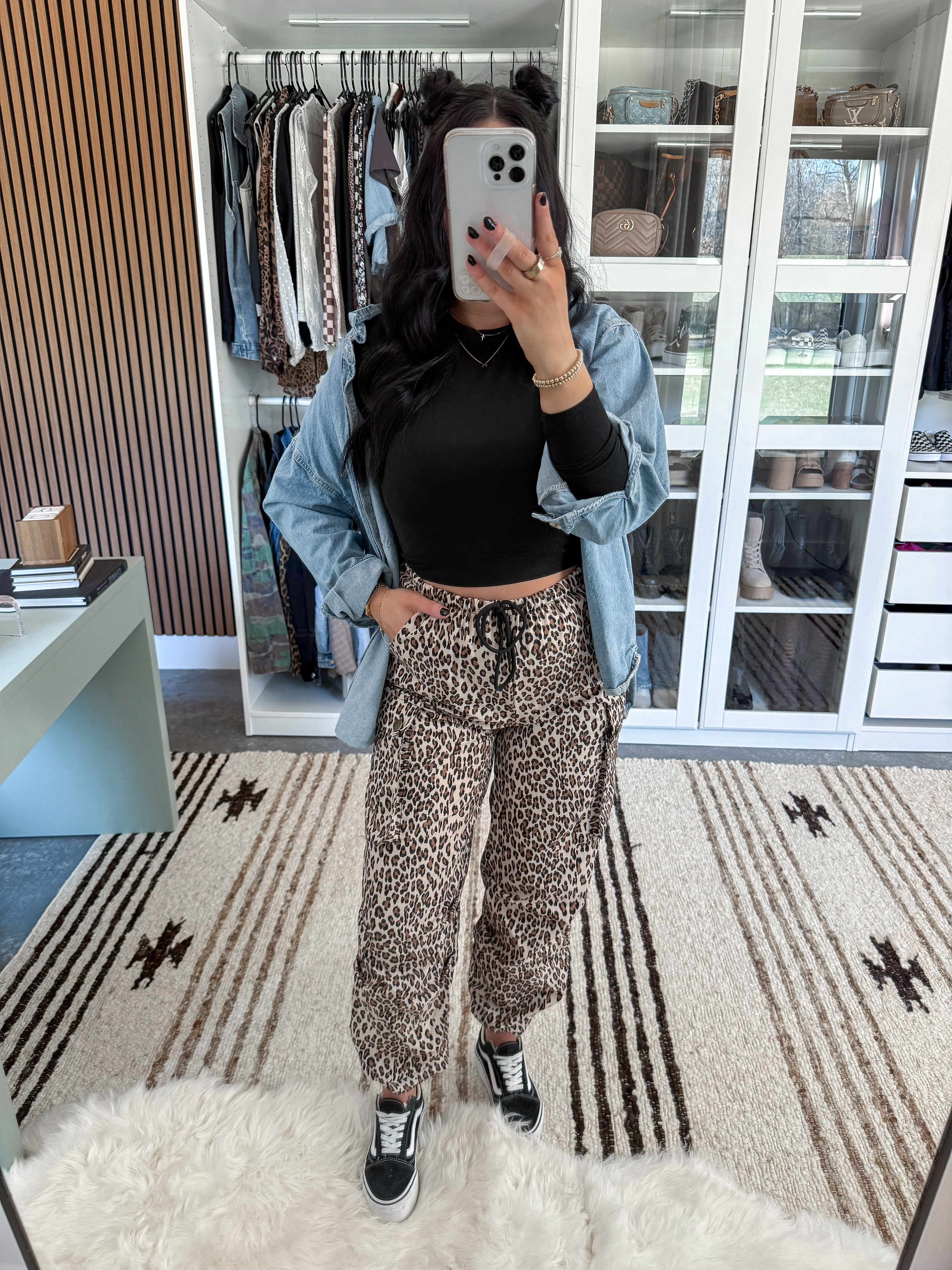 Denim Shirt - medium (washed blue)
Long Sleeve - small
Leopard Cargo Pants - small

Loving this casual bump friendly outfit! Styled these cargo jogger style pants with a basic black long sleeve, an oversized denim button down & some platform vans! 🖤

 

 

#LTKFindsUnder50 #LTKFindsUnder100 #LTKBump