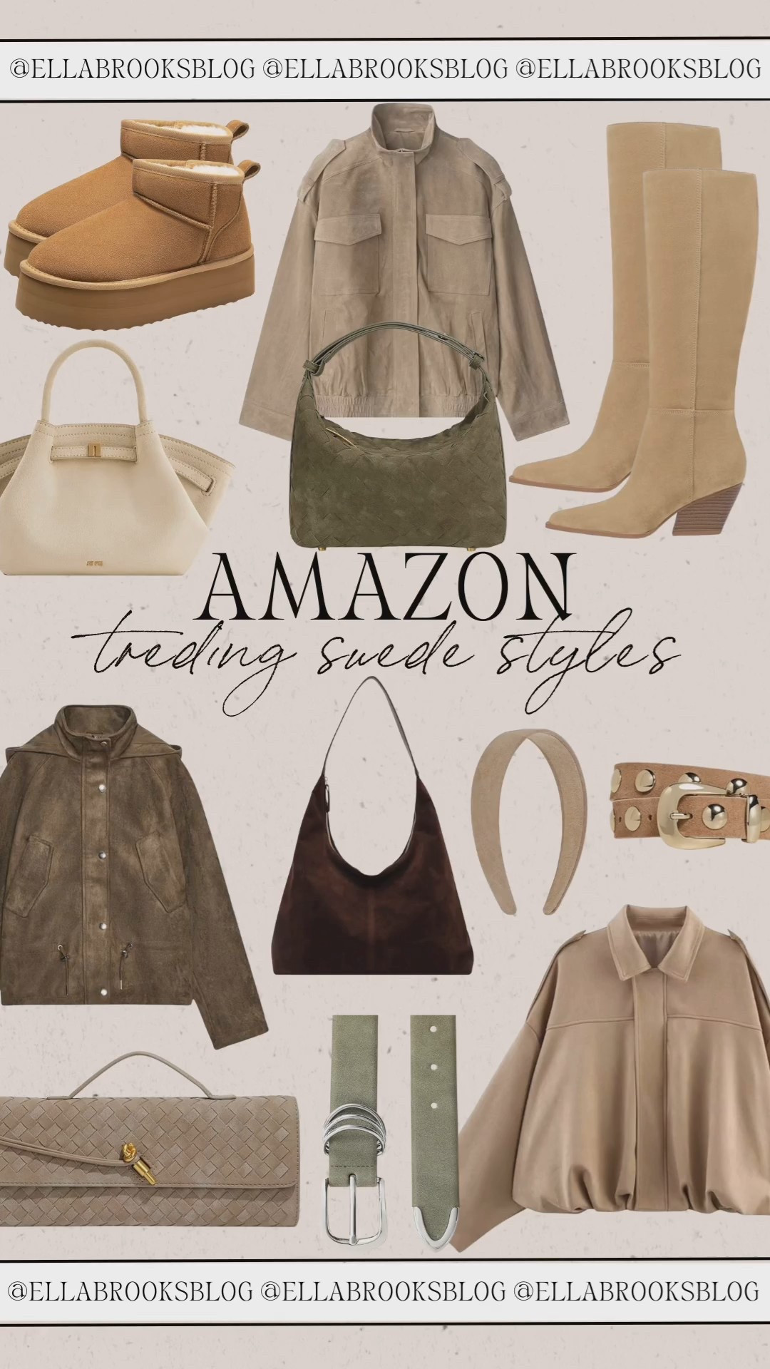 Amazon trending suede styles!

Amazon fashion, suede jacket, suede bag, amazon boots, western boots, fall fashion

#LTKStyleTip #LTKFindsUnder100 #LTKSeasonal