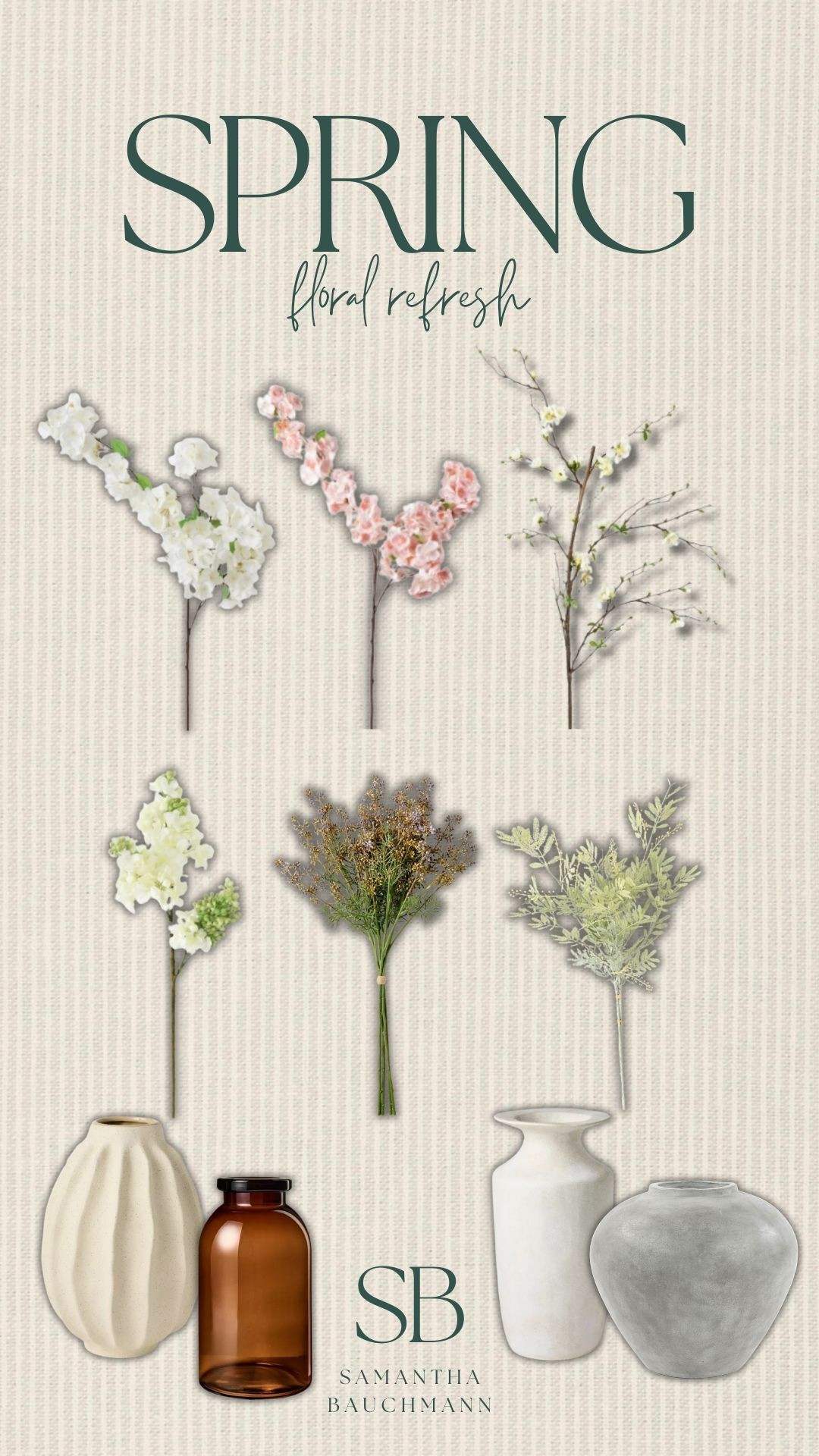 Spring home refresh tip -- update faux florals throughout your home for a fresh look!💐

spring home refresh, stems, afloral, faux stems, vases, target stems, afloral stems, home decor, home styling, boy mom, mom of 4, Samantha Bauchmann 

 #LTKHome #LTKFindsUnder50 #LTKStyleTip