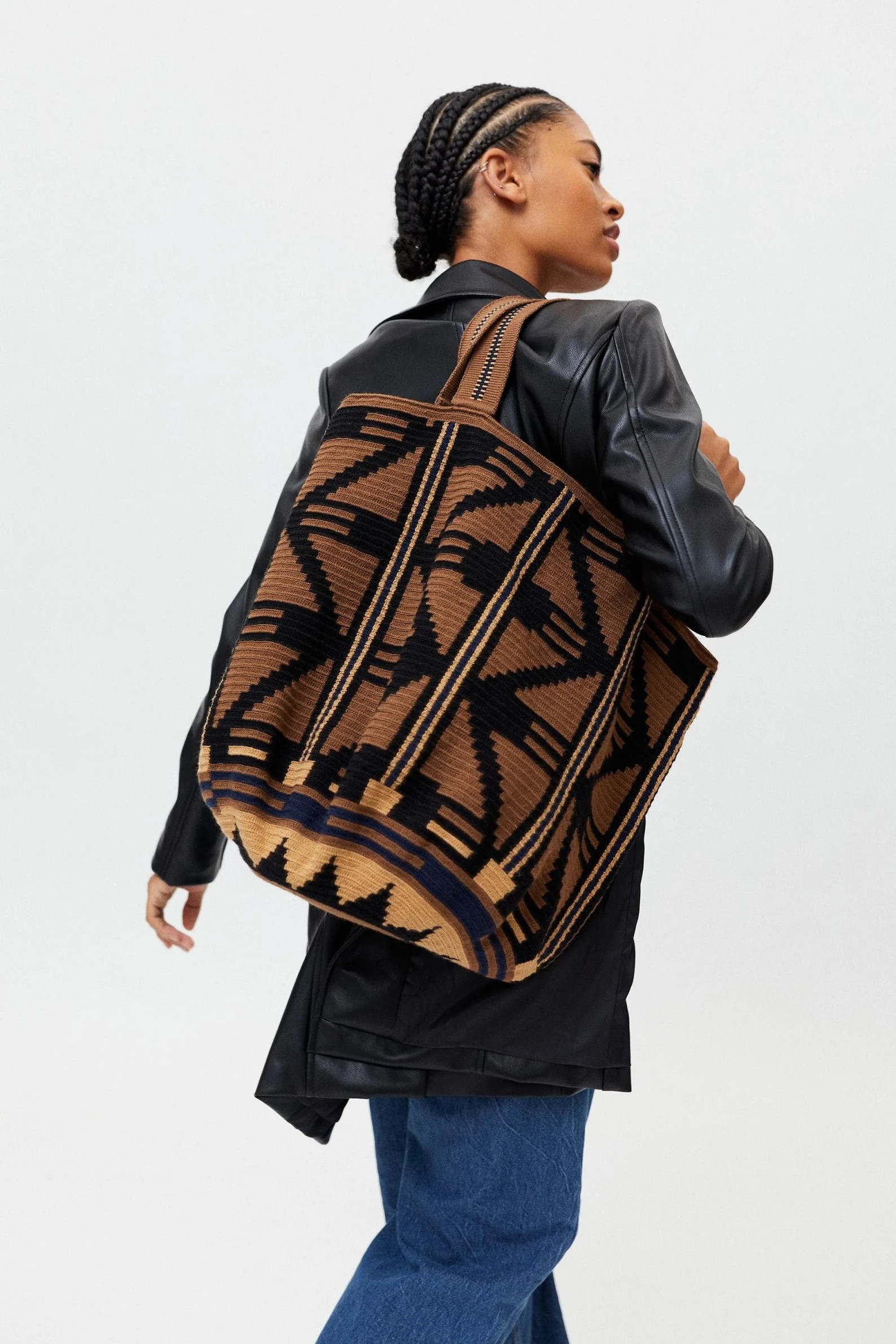 Handmade Colombian Wayuu TOTE BAG Bogota: Original, Fairtrade Mochila Bucket for Stylish Adventur... | Etsy (US)