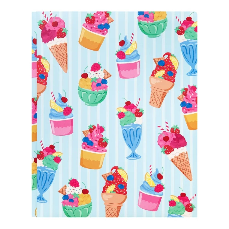 Pen+Gear Folder, 9.3"x 11.6", Blue Desserts, Poly with Prongs, 2 Pockets | Walmart (US)