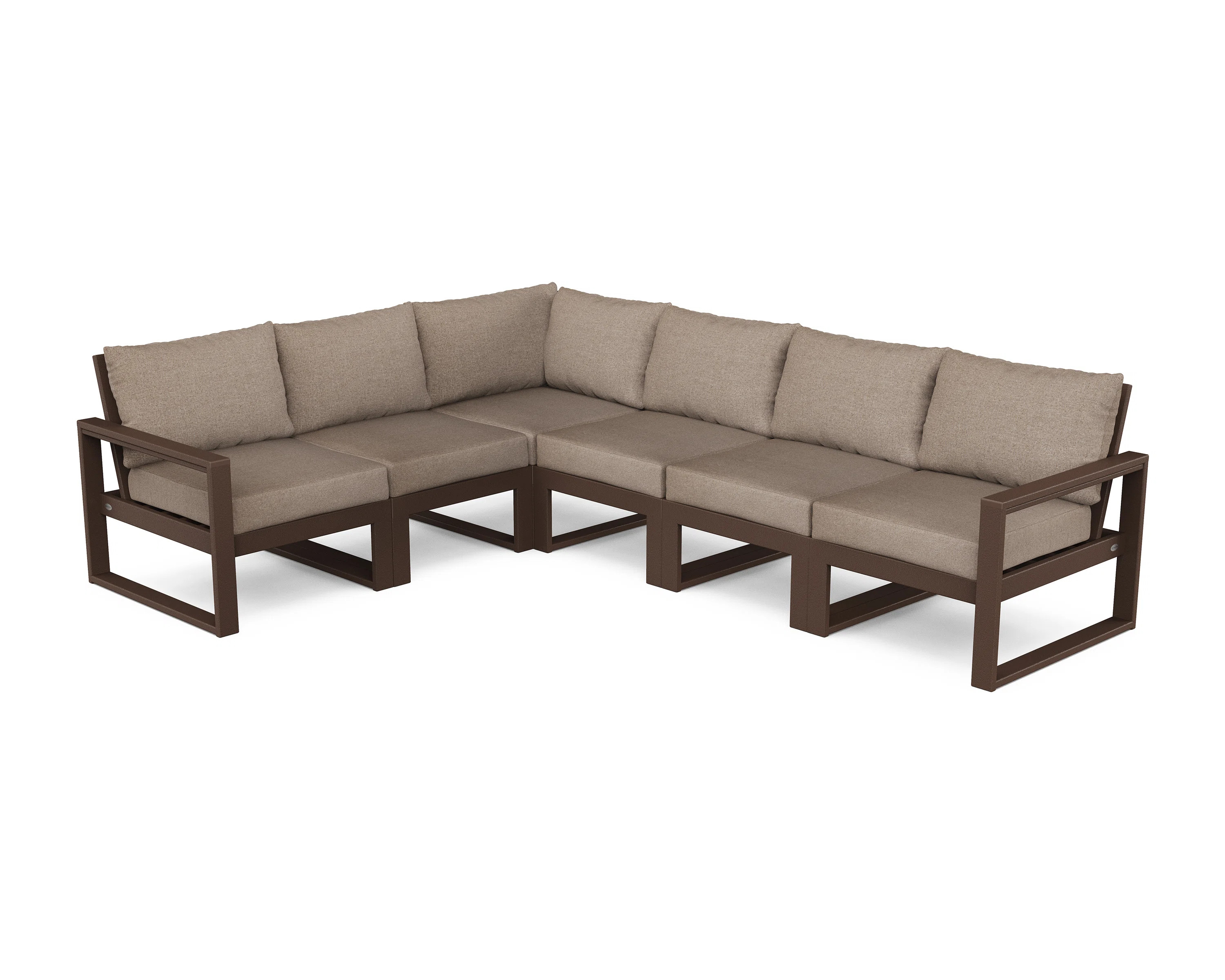 Edge 110.5'' Wide L-Shaped Patio Sectional with Cushions | Wayfair North America