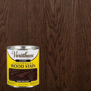 Varathane 1 qt. Dark Walnut Classic Interior Wood Stain 339720 - The Home Depot | The Home Depot