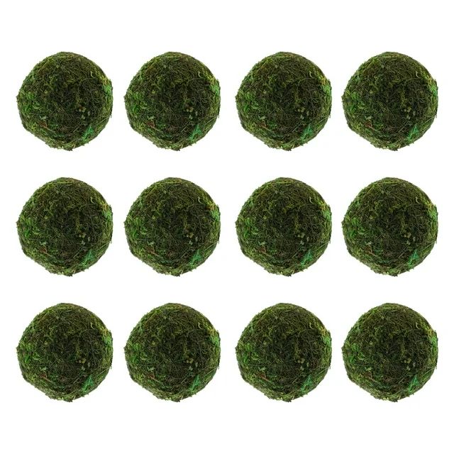 HOMEMAXS 12pcs Small Moss Balls Natural Green Moss Balls Bowl Filler Vase Moss Filler | Walmart (US)