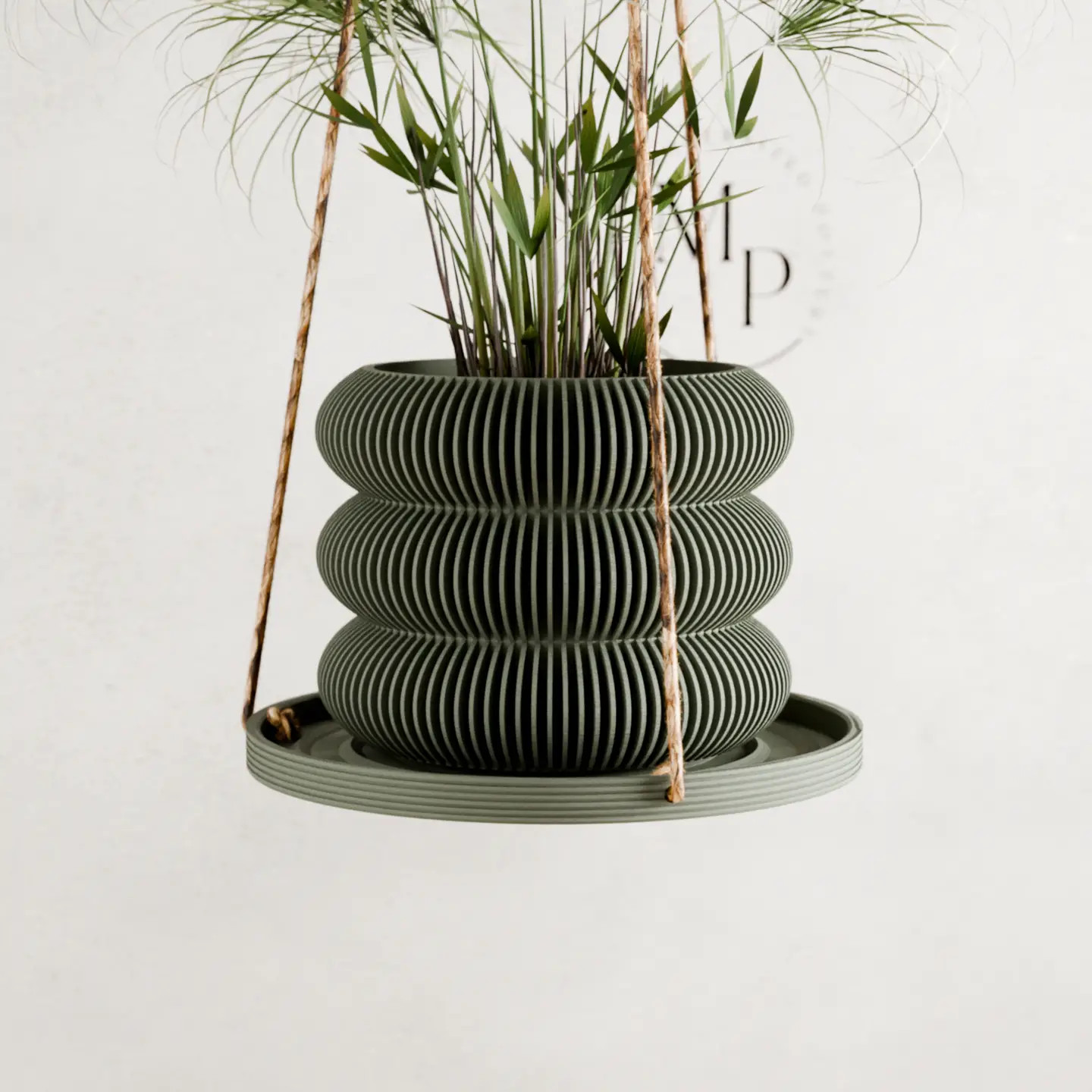 PUDDLE 8" Hanging Plant Tray | Made in USA | MJHome