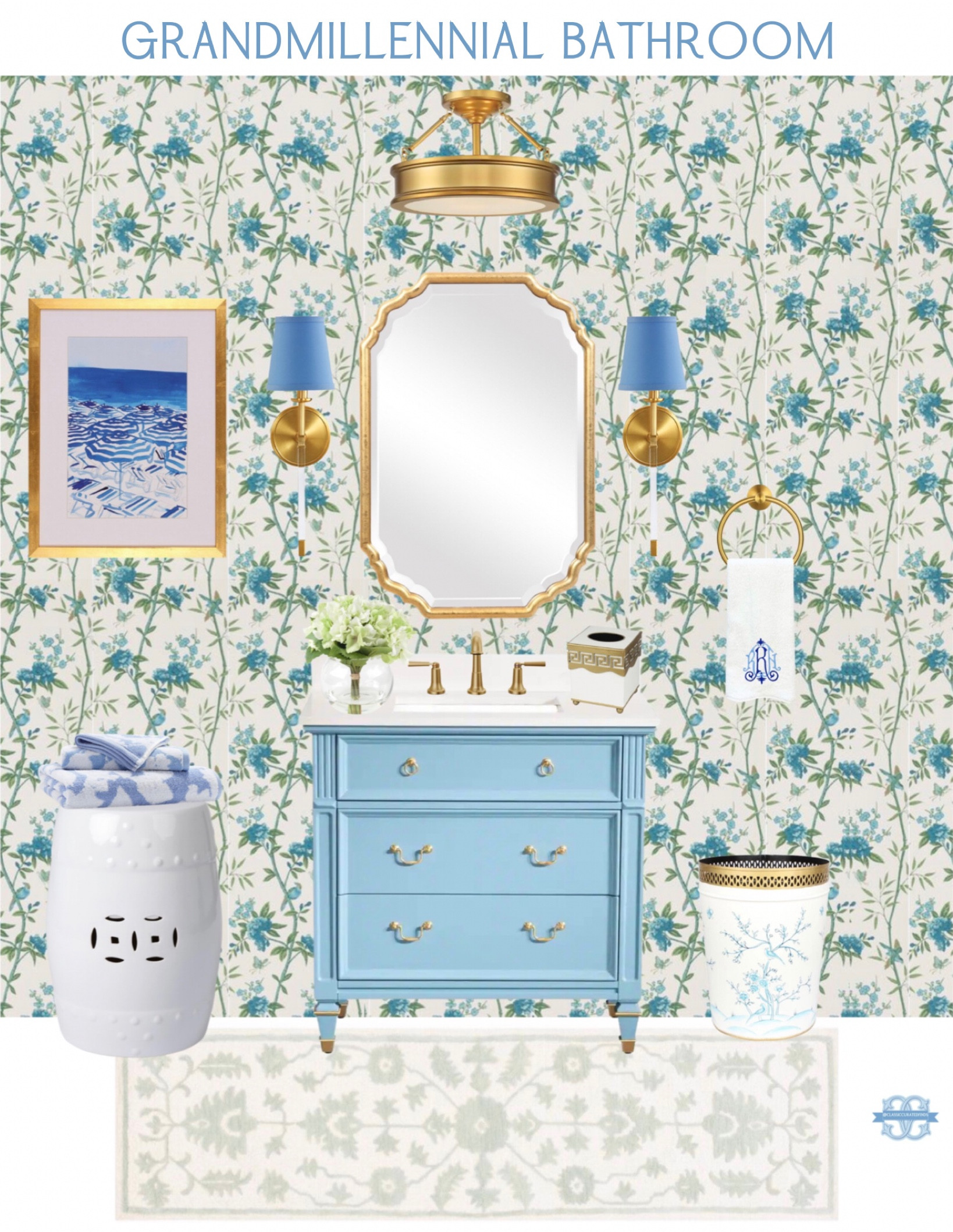 Grandmillennial bathroom design💚


Bathroom, Home Decor, Bathroom Decor, Vanity, Mirror, Wallpaper, Bathroom Inspo

#LTKhome