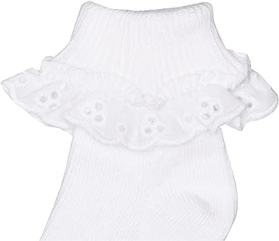 Jefferies Socks Baby-Girls Newborn Eyelet Lace Socks 3 Pair Pack | Amazon (US)