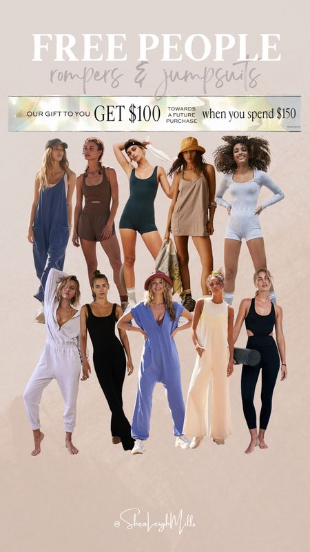 Free people promo! Spend $150 & get $100 credit to use between 12/13-1/6! 

Such a good deal especially for buying gifts 🎁  

#freepeople #holidaysale #giftideas #activewear #jumpsuits #rompers

#LTKstyletip #LTKsalealert #LTKGiftGuide