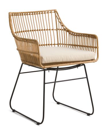 Russo Woven Metal Frame Dining Chair | TJ Maxx