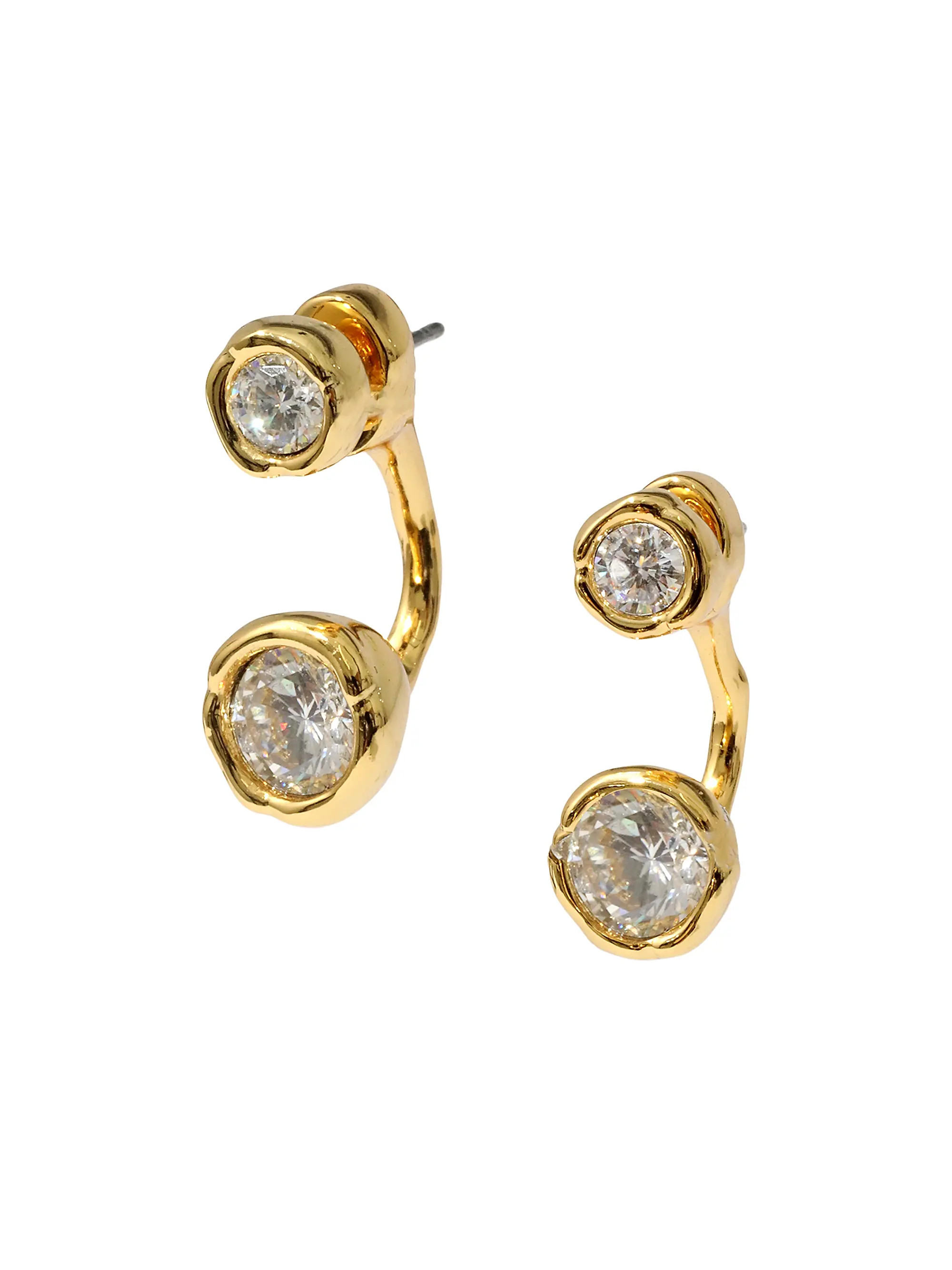 Asterales 14K-Gold-Plated & Cubic Zirconia Ear Jackets | Saks Fifth Avenue
