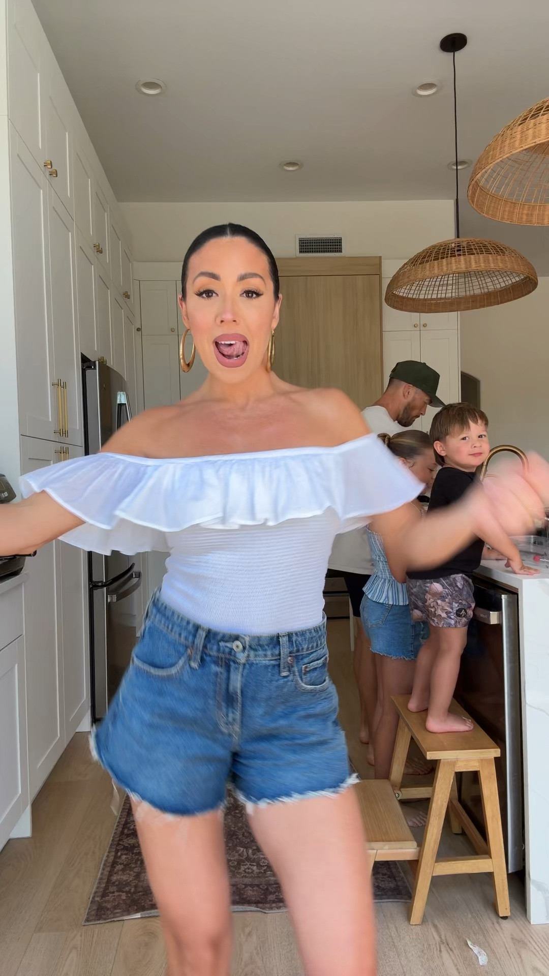 Warming up to be my kids summer entertainment 💃 sharing my outfit from this video

Top size XS 
Shorts size 25

#LTKdayinmylife #LTKgrwm #LTKootd