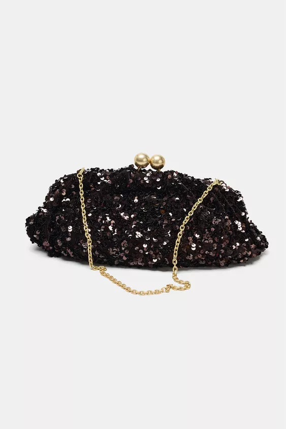 SEQUIN CLUTCH | Zara US