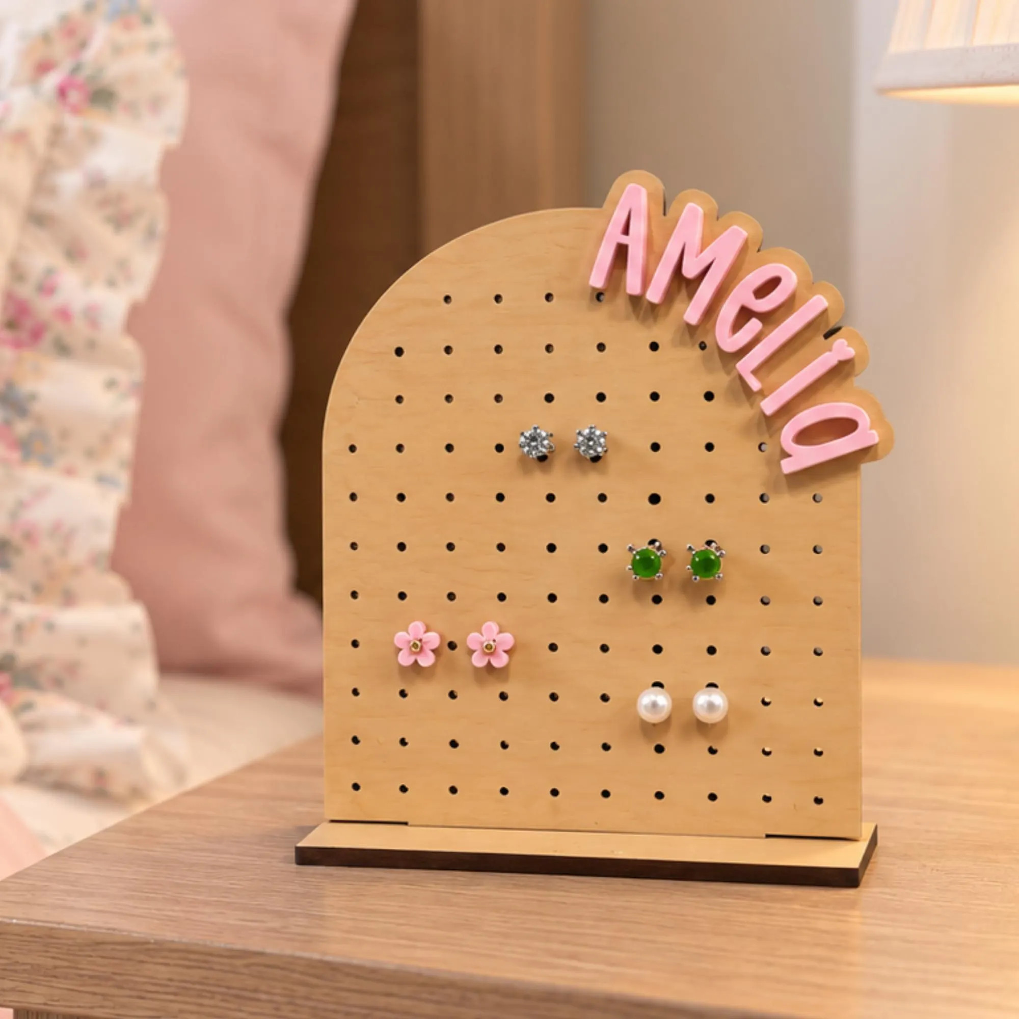 Personalized Jewelry Stand Earring Holder Wooden Organizer Rack Storage Gift Granddaughter Birthday Present Tween Girl Dance Recital Gift | Etsy (Global)