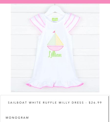 Toddler girl sailboat dress on sale for $17. I paid an extra 10 to get Lillian’s name embroidered 🤍

#LTKSale #LTKfamily #LTKtravel