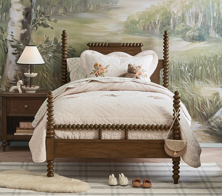 Chris Loves Julia Turned Wood Bed | Pottery Barn Kids