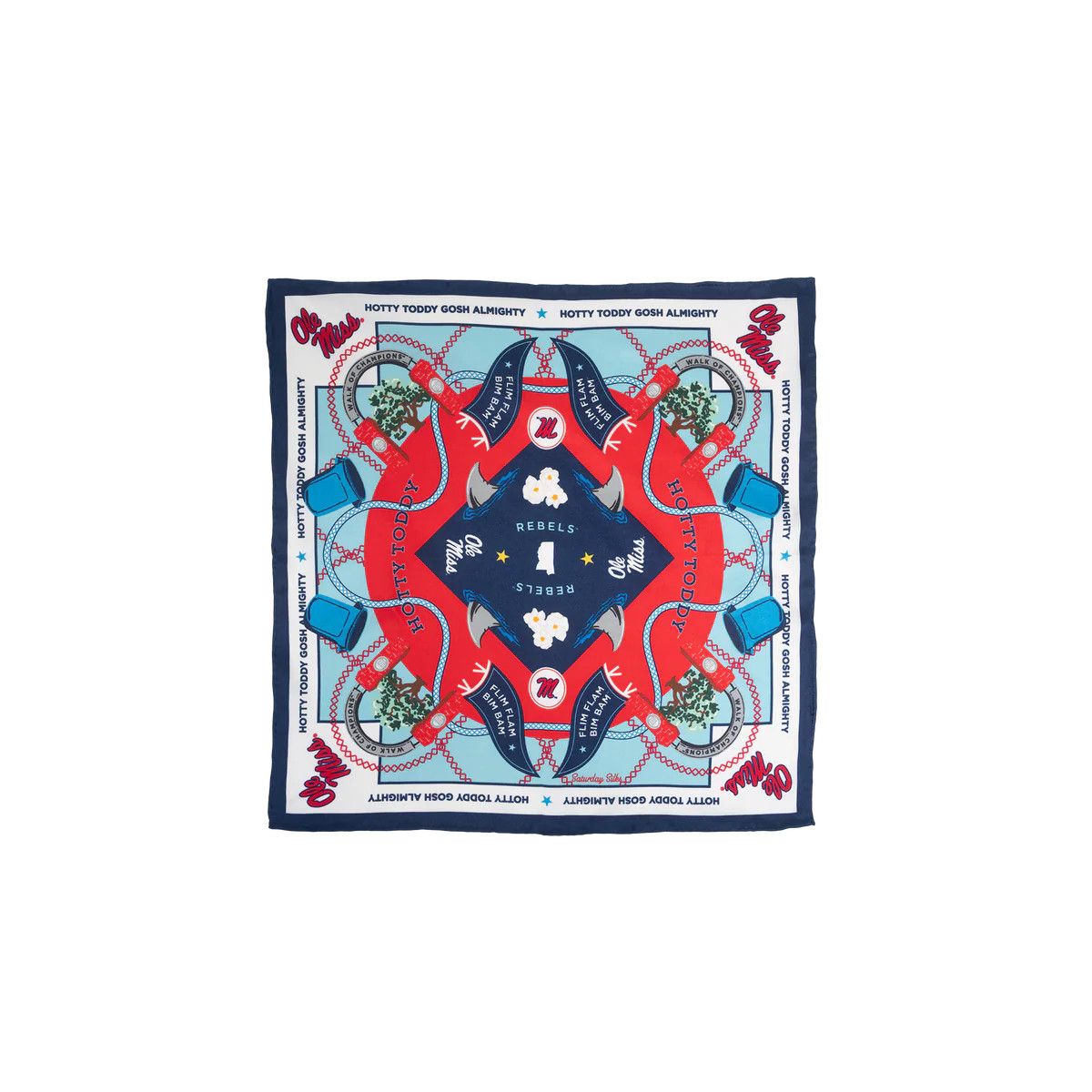 Ole Miss Rebels Pocket Scarf | Saturday Silks